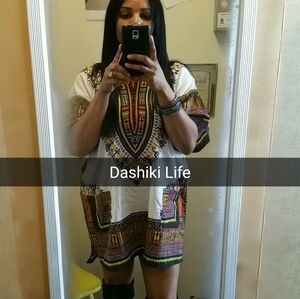 Multicolor Dashiki Women Top